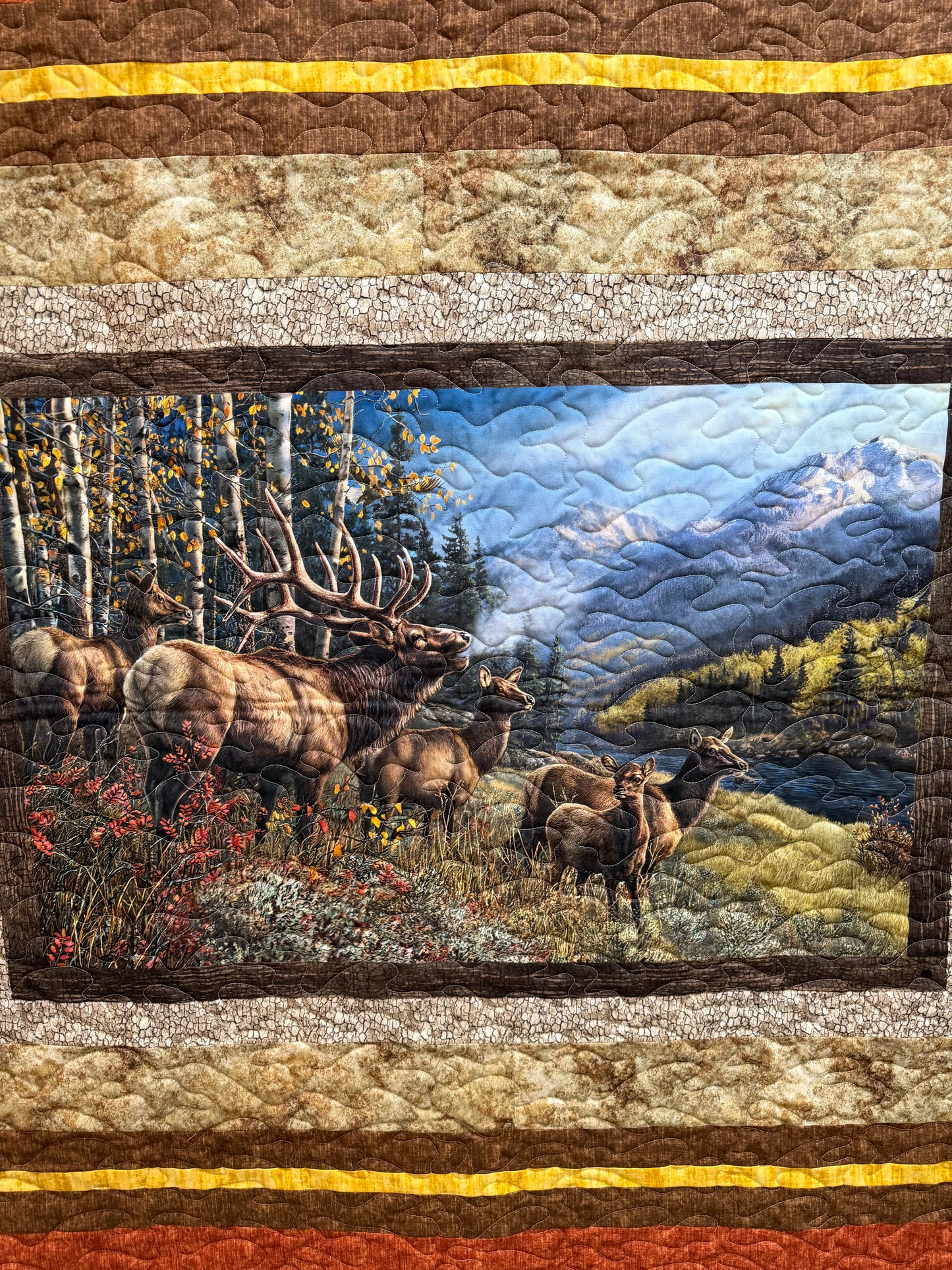 Quilt. Timber Trail Elk