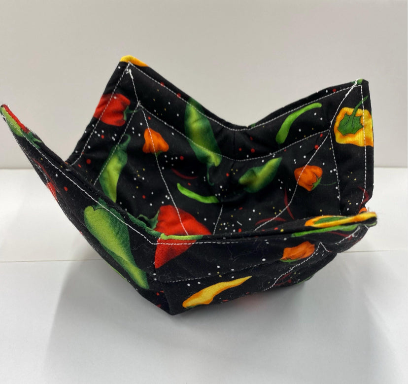 Bowl Cozy. Chili Peppers.