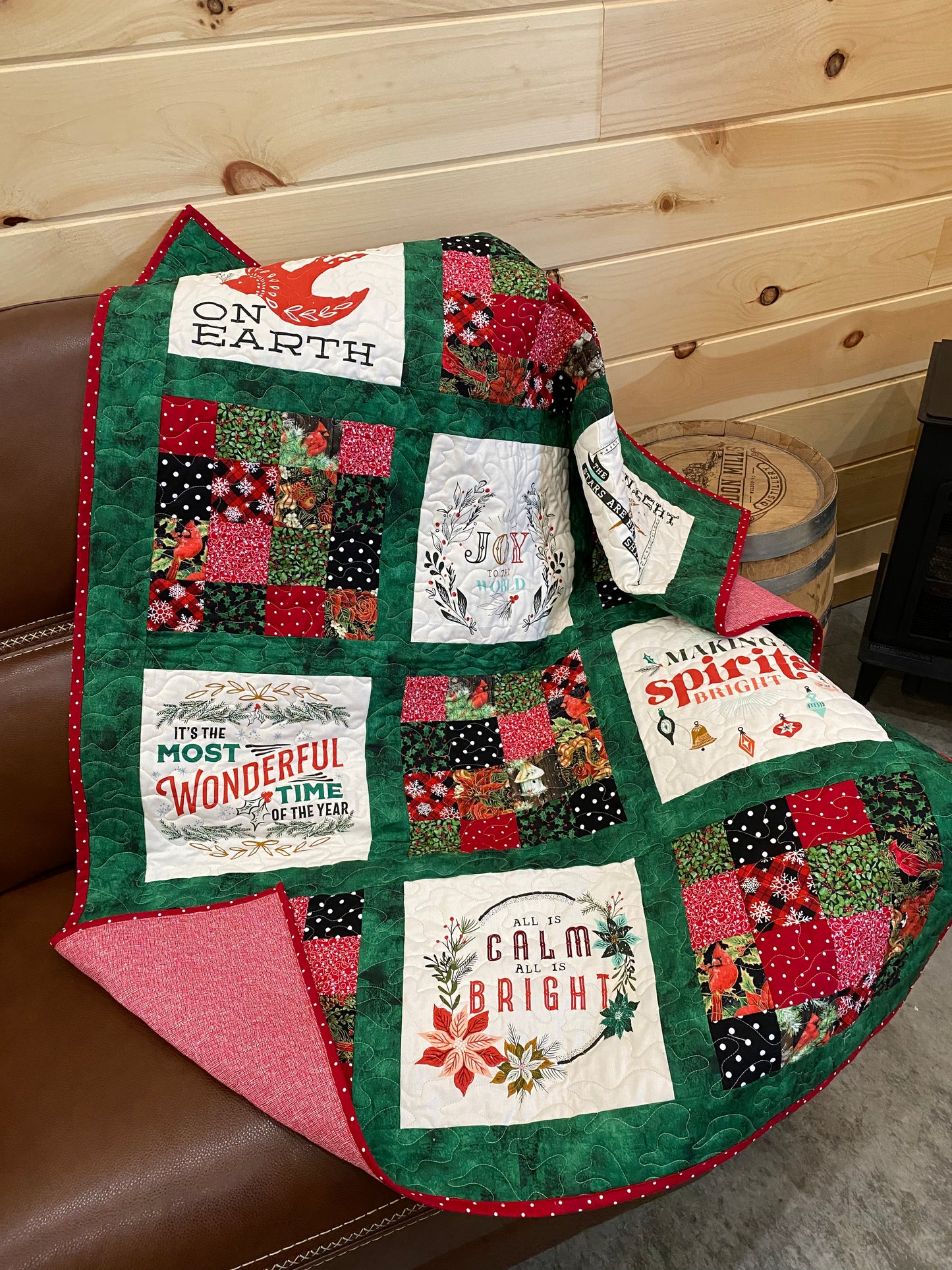 Quilt. Christmas Song Quilt.