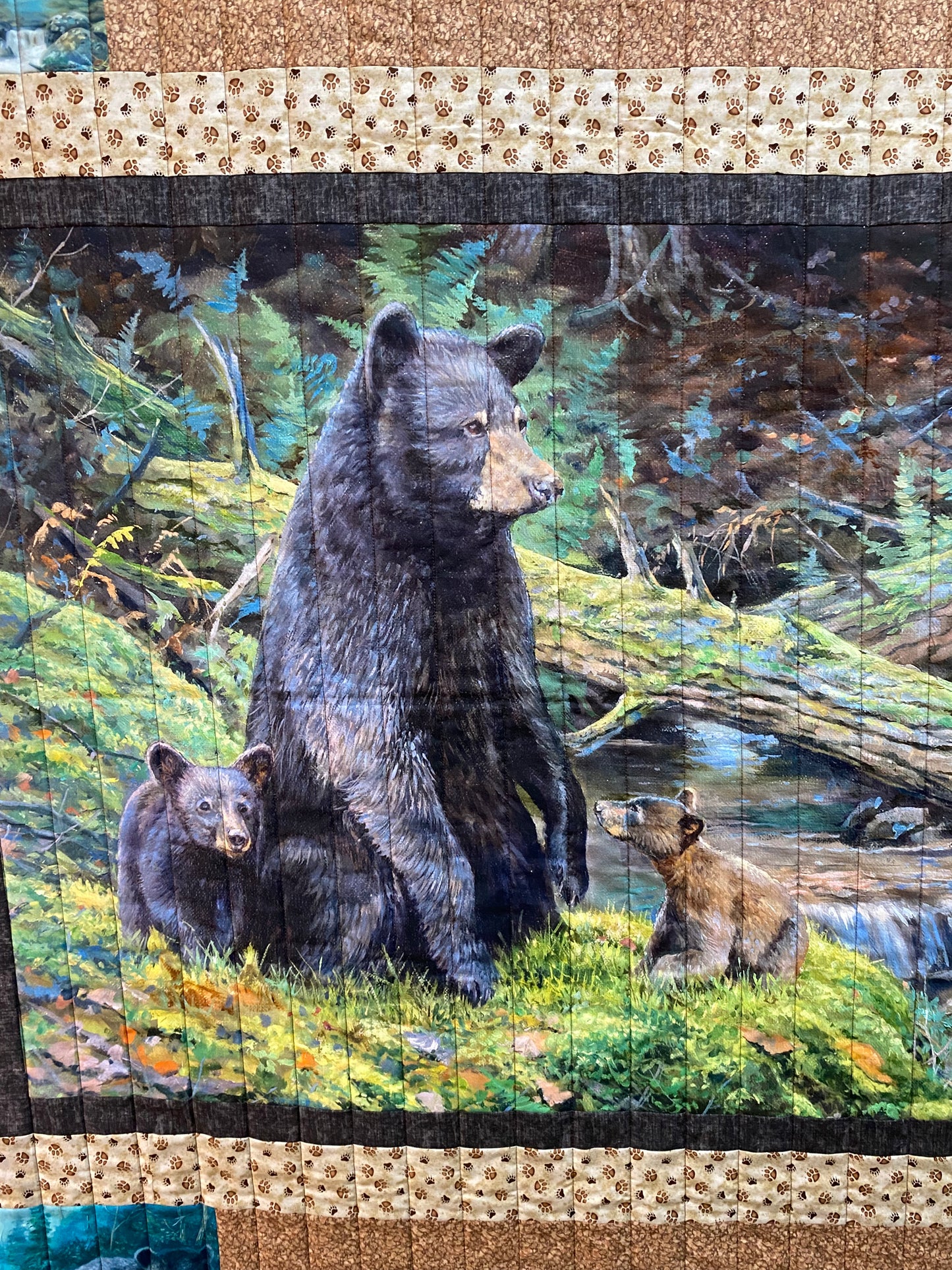 Quilt. Bear Necessities. Throw. Wall Hanging.