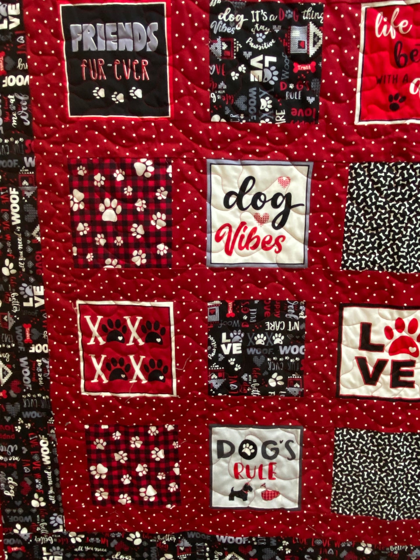 Quilt. Dog Vibes