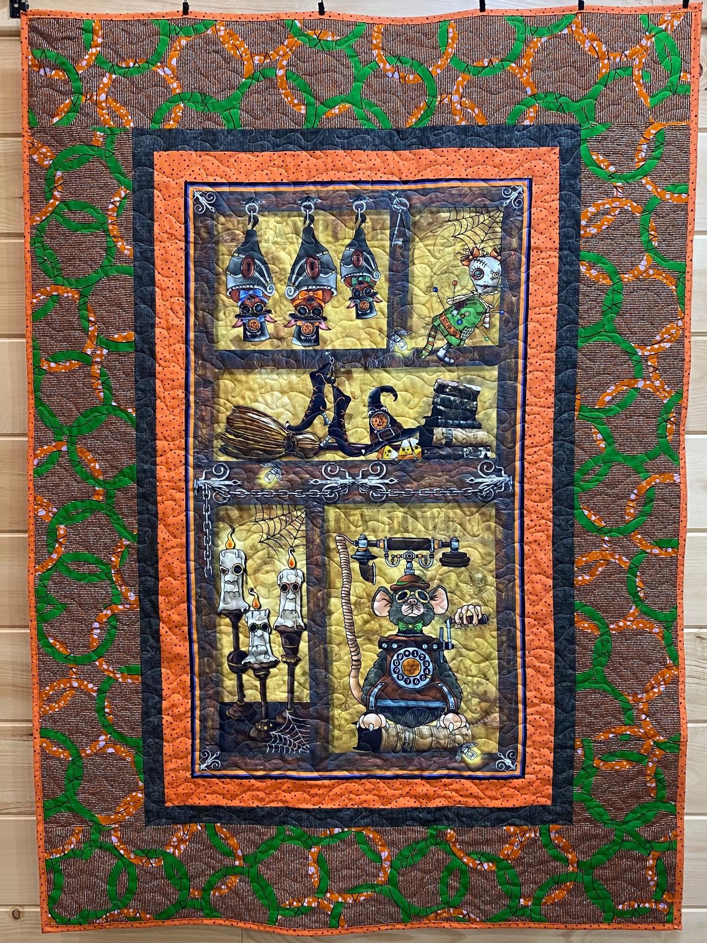 Quilt. Steampunk Halloween.