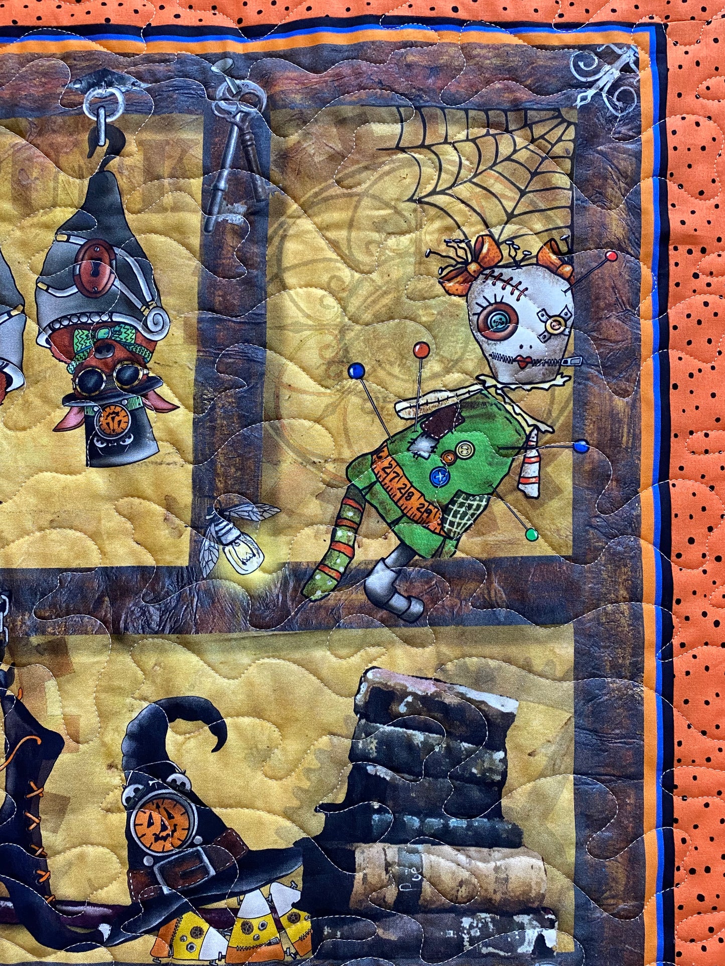 Quilt. Steampunk Halloween.