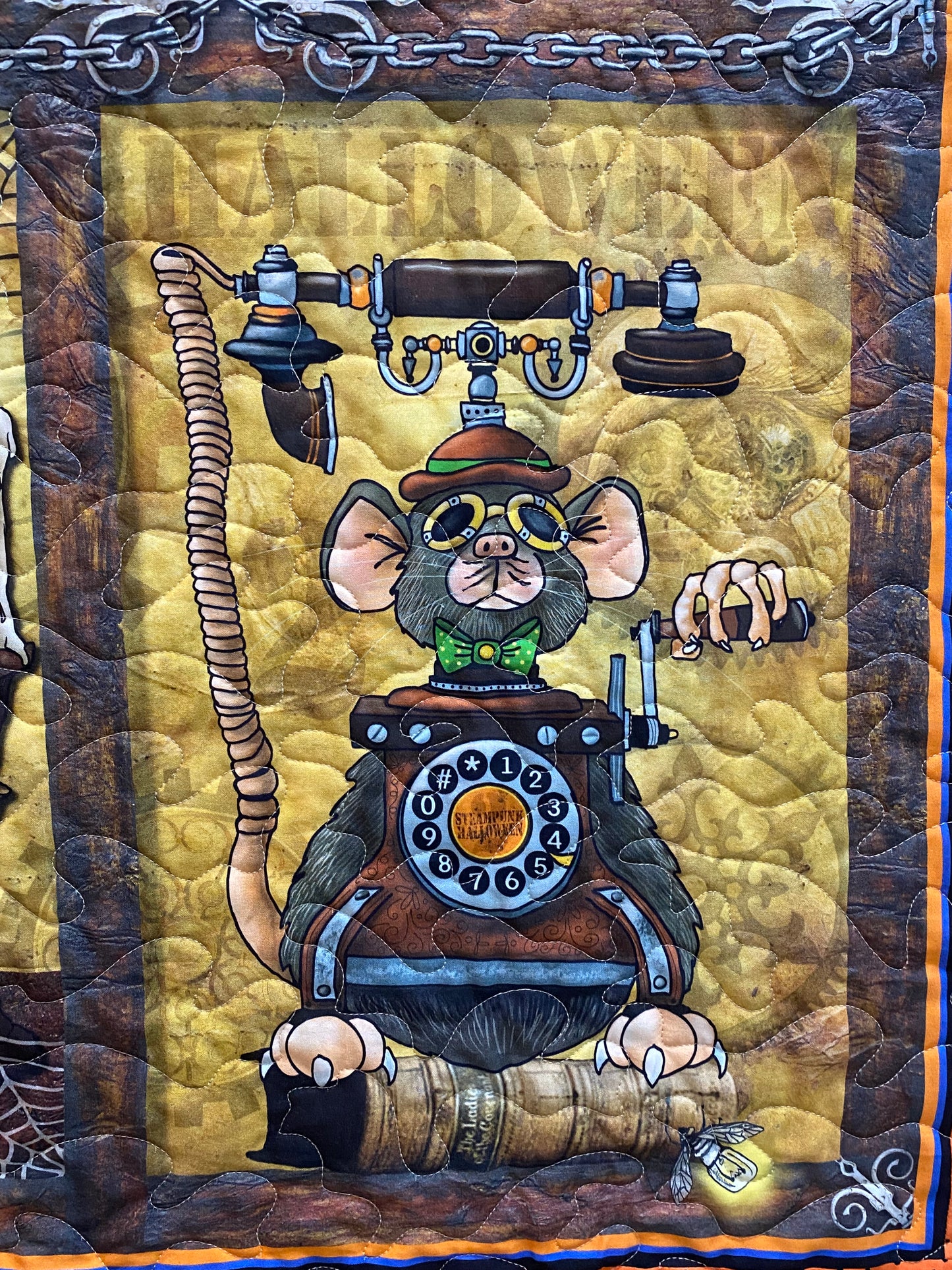 Quilt. Steampunk Halloween.