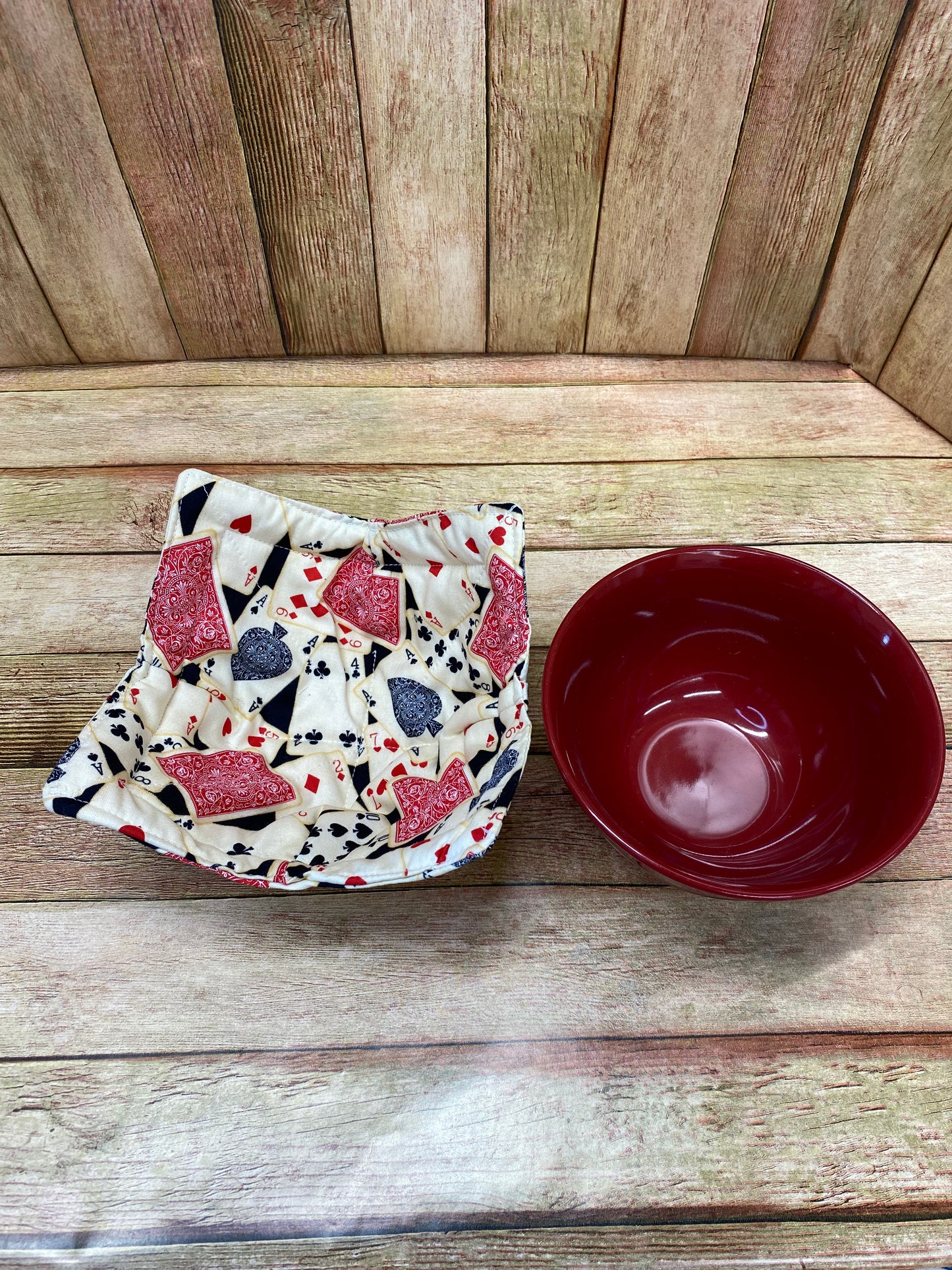 Bowl Cozy. Playing Cards