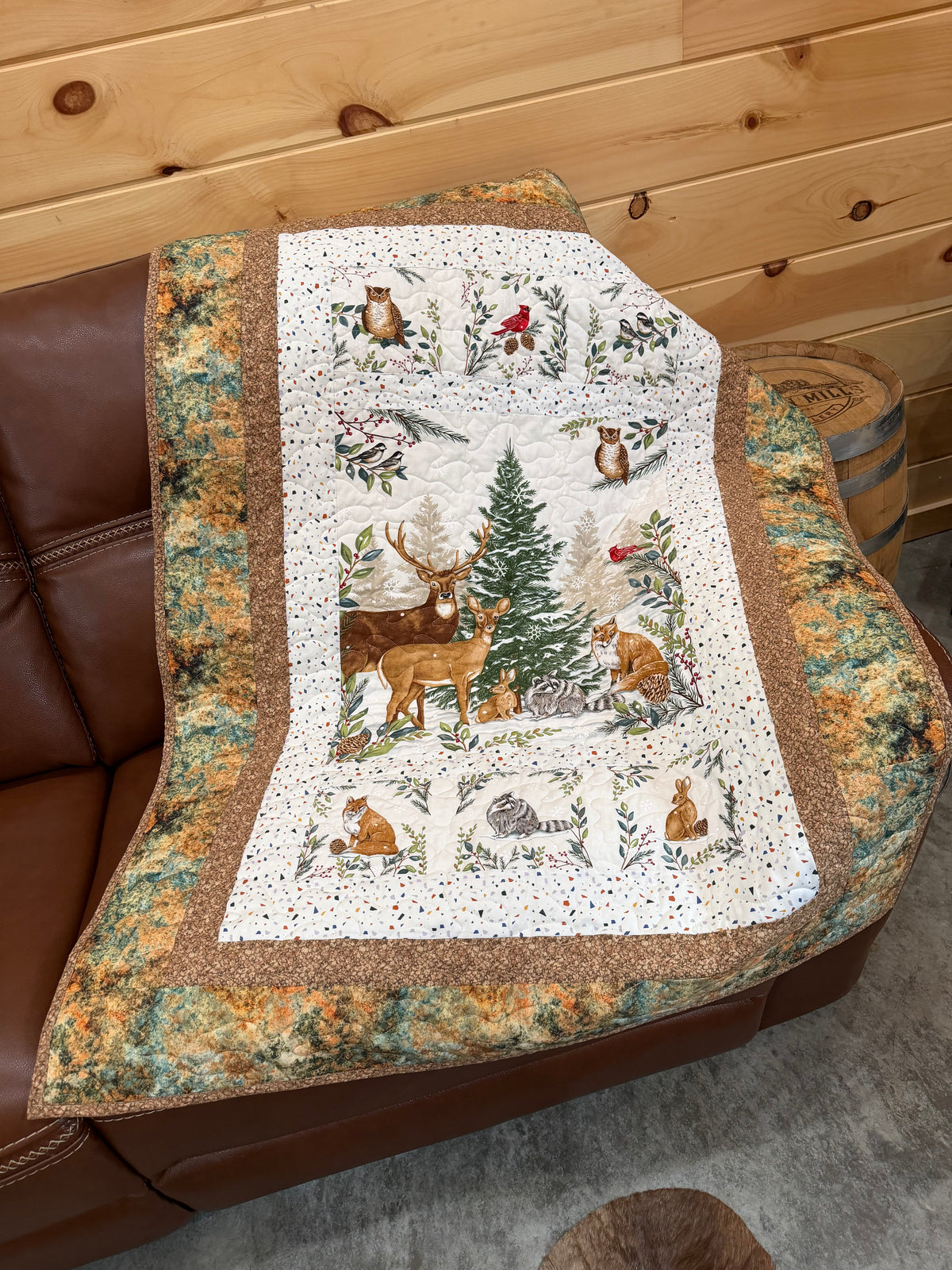 Quilt. Christmas. Woodland Winter.
