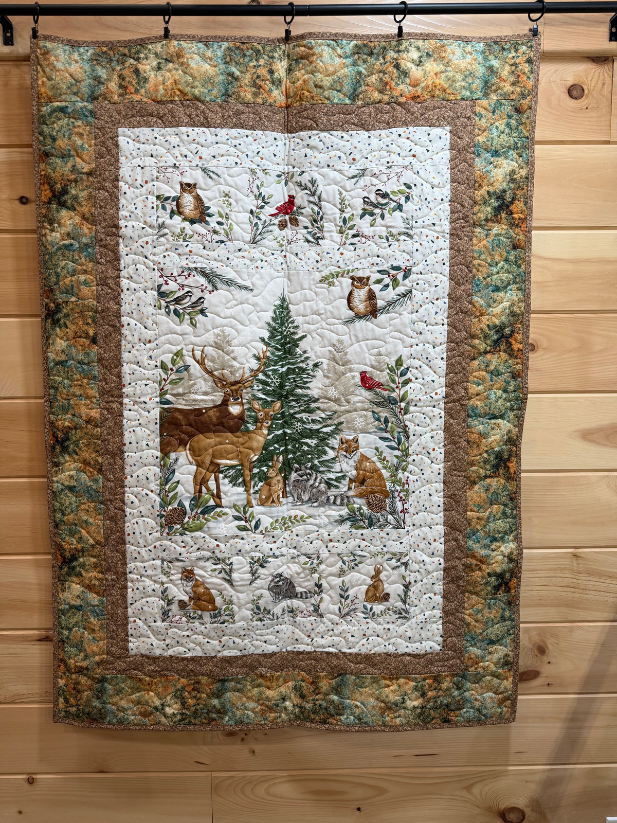 Quilt. Christmas. Woodland Winter.