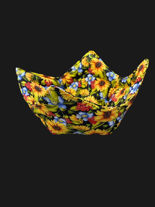 Bowl Cozy. Sunflowers and Wildflowers.
