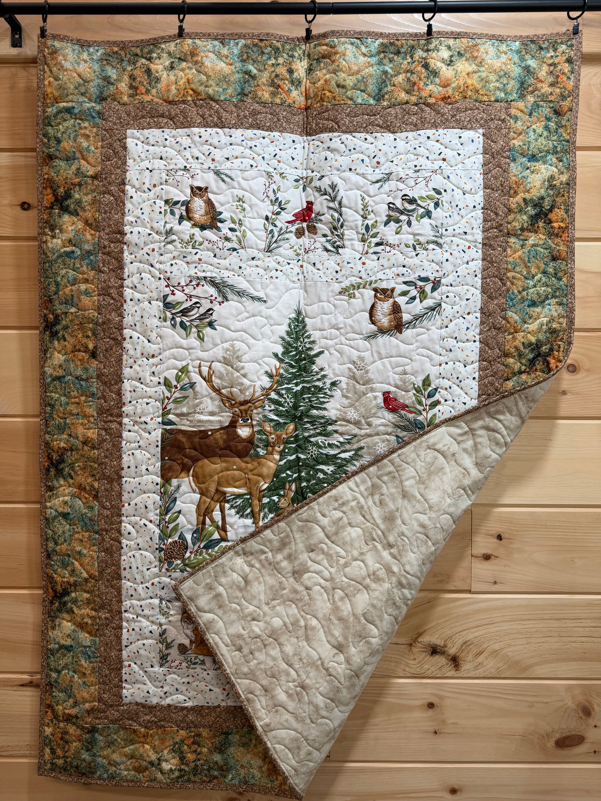 Quilt. Christmas. Woodland Winter.