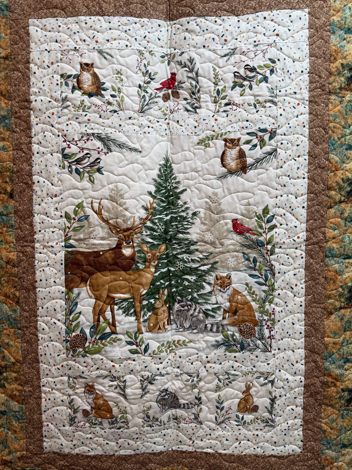 Quilt. Christmas. Woodland Winter.
