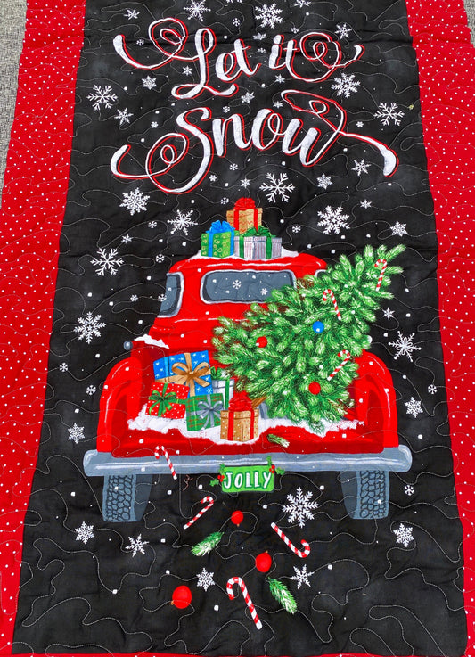 Quilt. Let It Snow. Christmas Quilt
