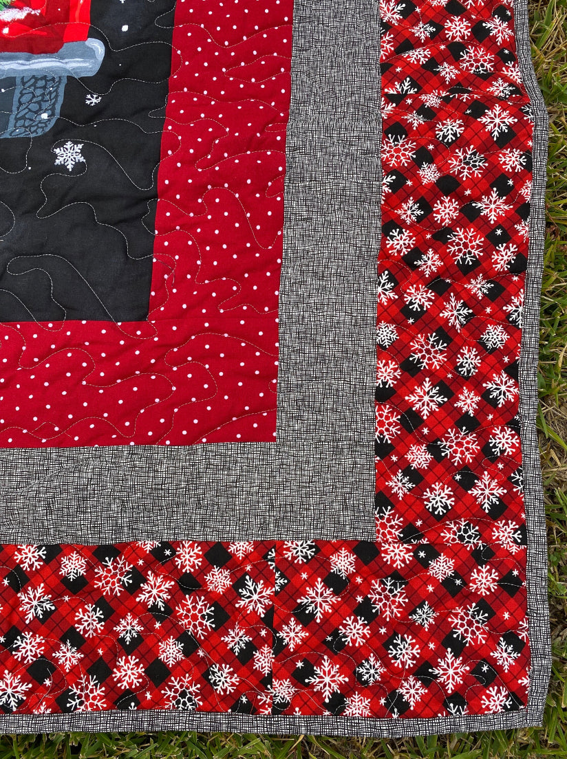 Quilt. Let It Snow. Christmas Quilt