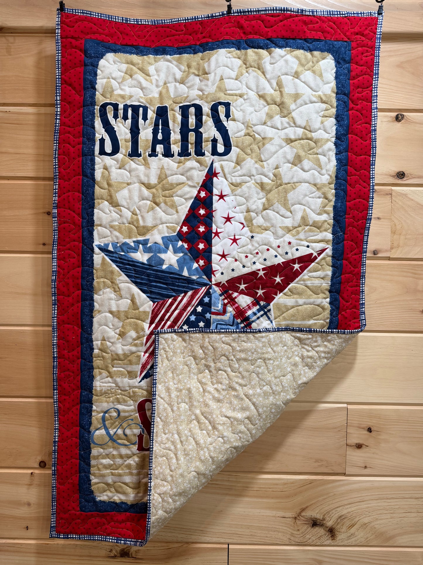 Quilt. Patriotic. Stars and Stripes.  Wall Hanging.
