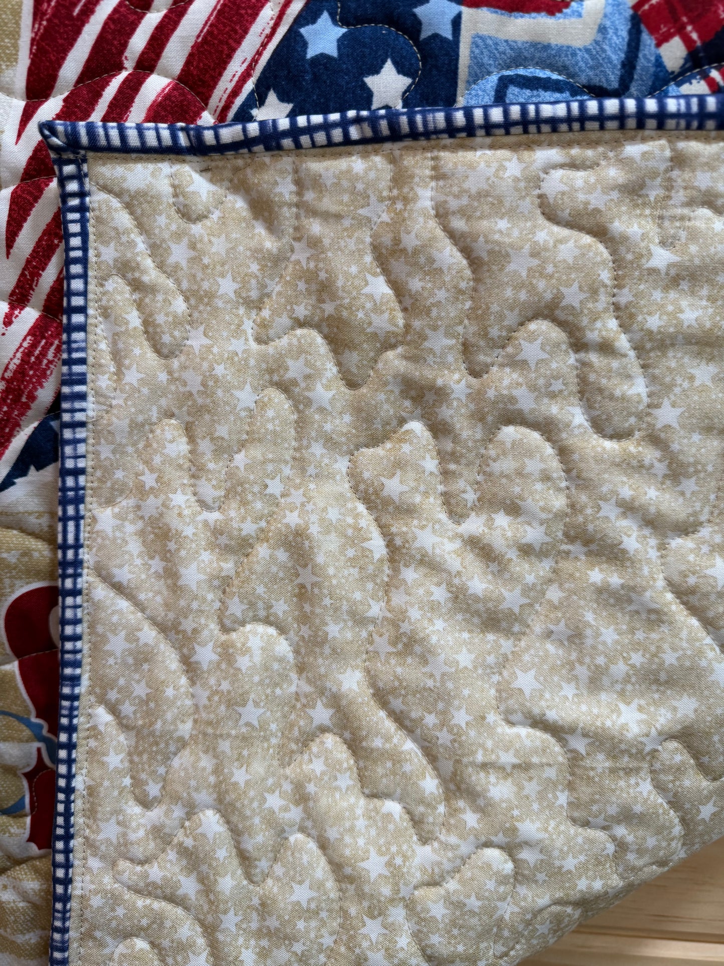 Quilt. Patriotic. Stars and Stripes.  Wall Hanging.