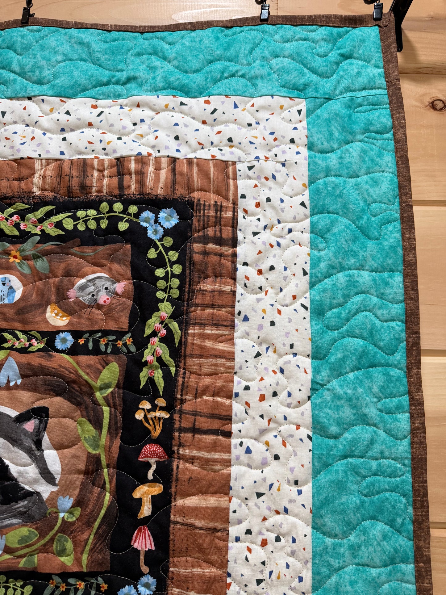 Quilt. Baby Quilt. Forest Critters