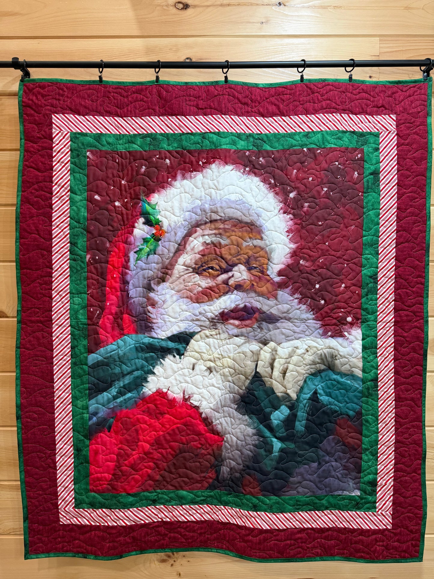 Quilt. Christmas. Santa’s Portrait