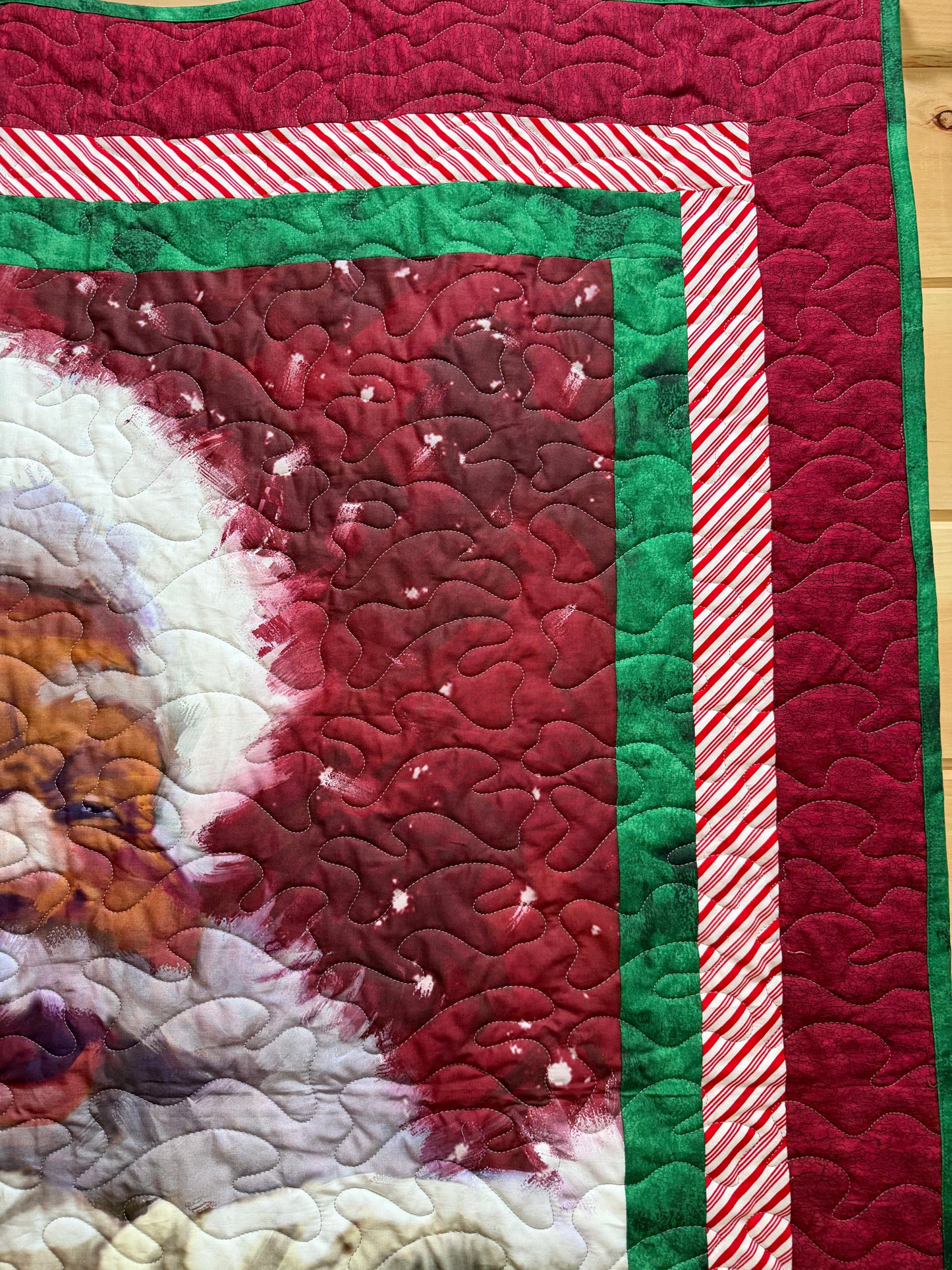Quilt. Christmas. Santa’s Portrait