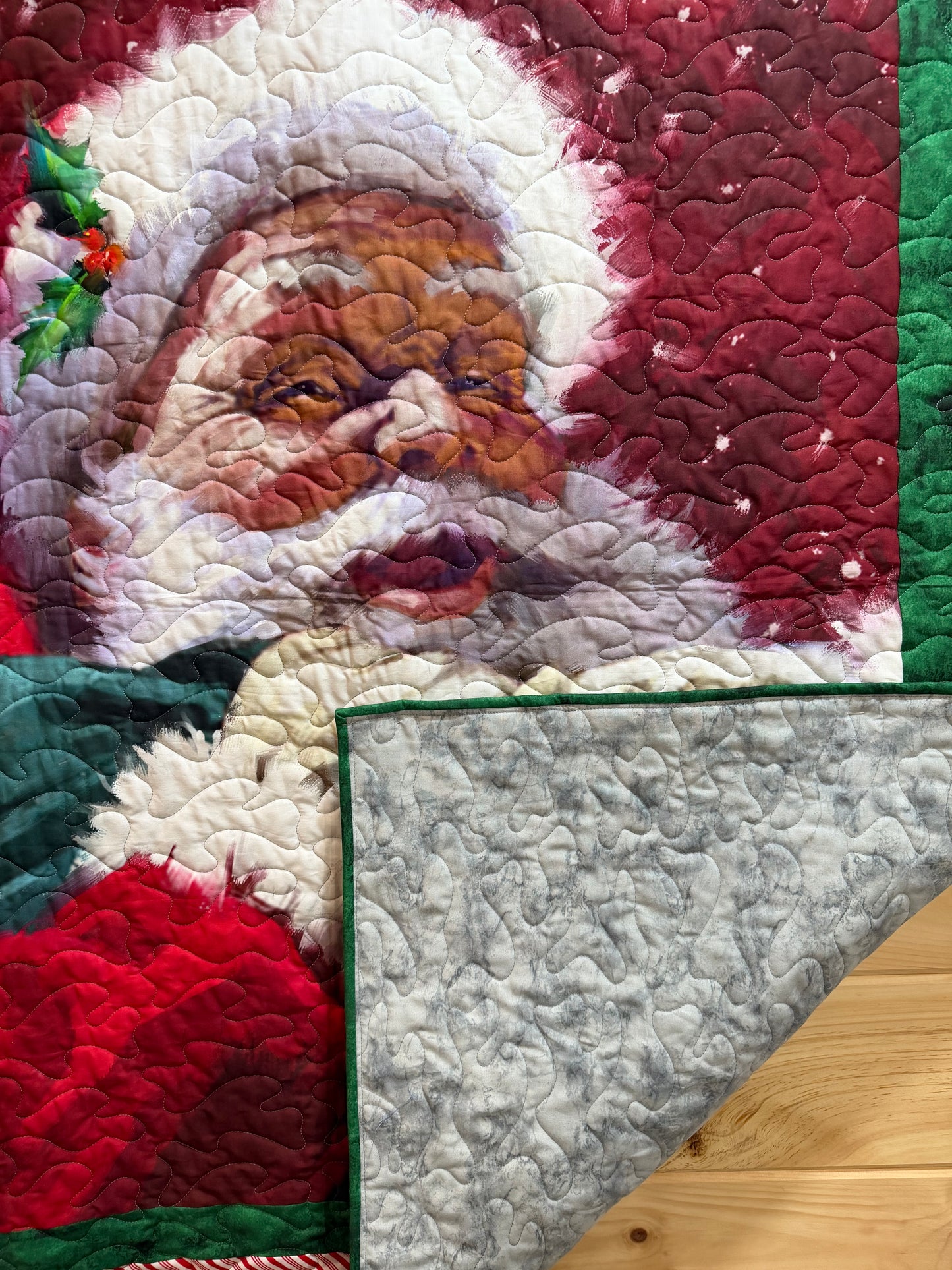 Quilt. Christmas. Santa’s Portrait