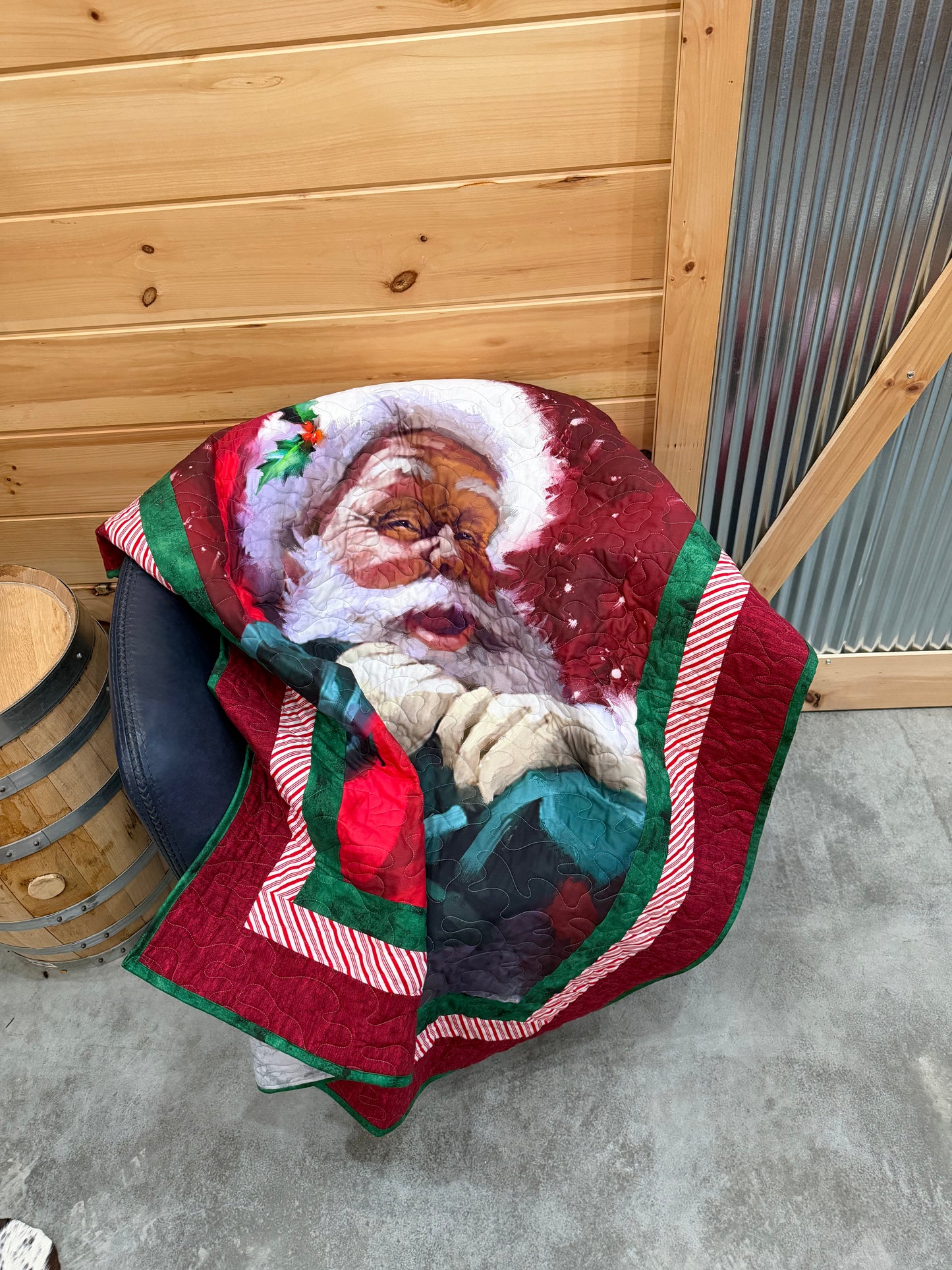 Quilt. Christmas. Santa’s Portrait