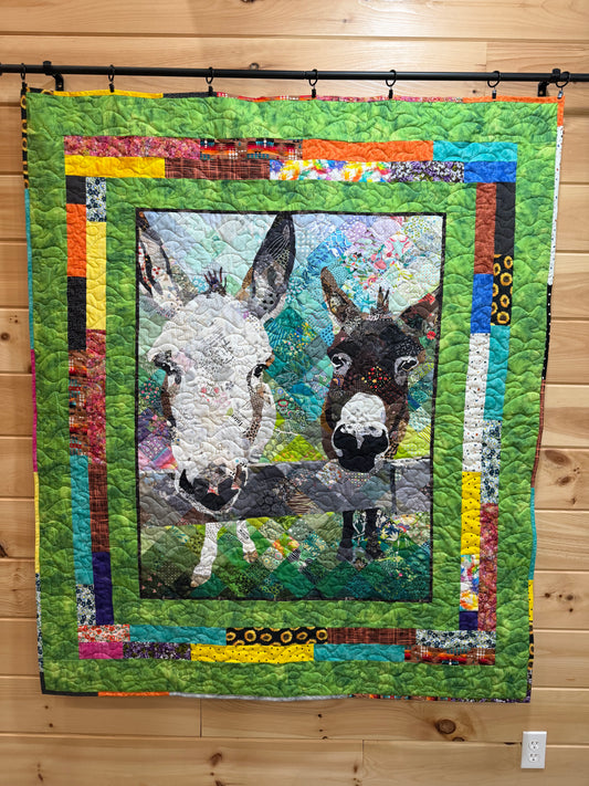 Quilt. Neighborhood Association.  Donkey Quilt.