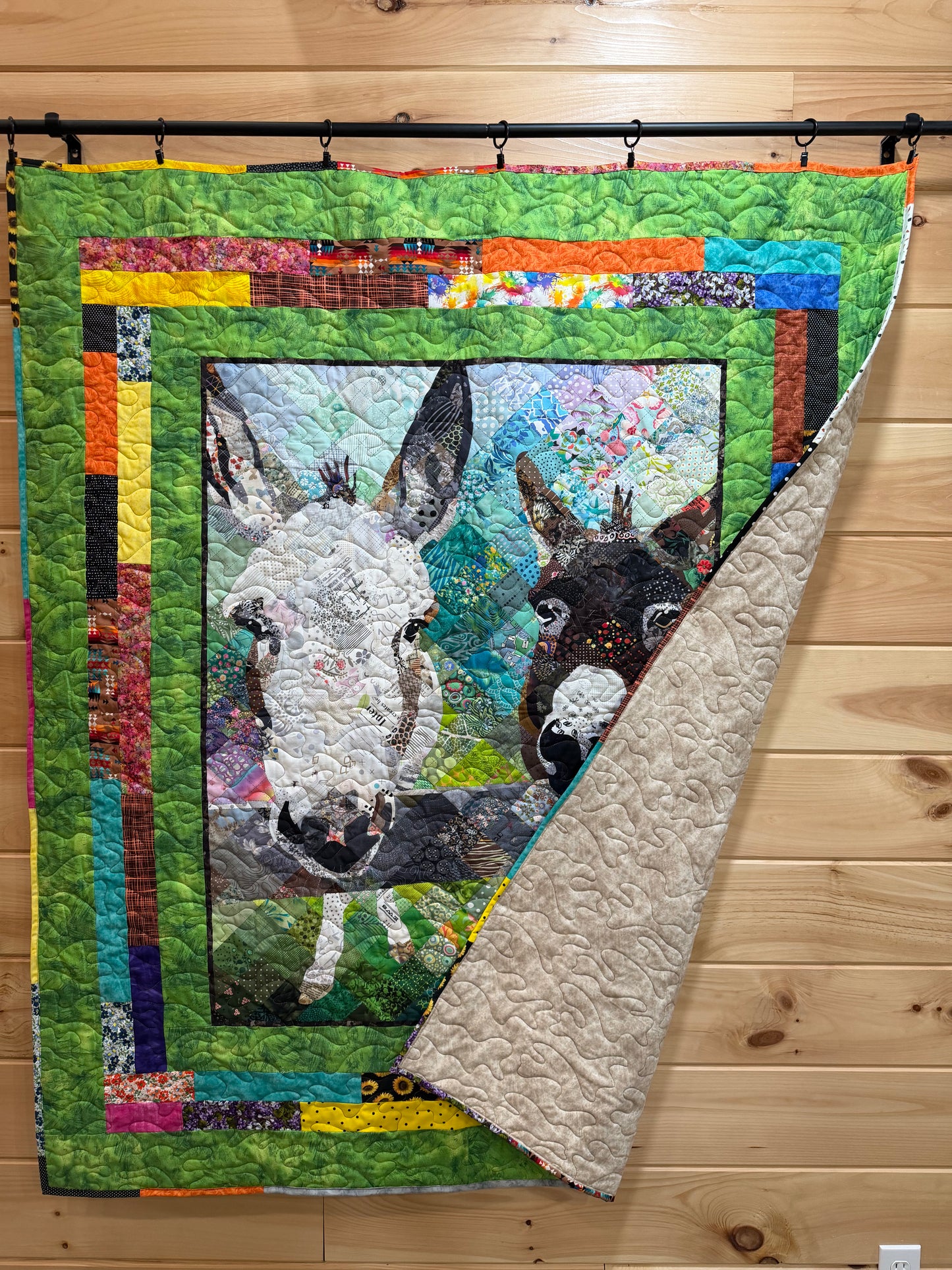 Quilt. Neighborhood Association.  Donkey Quilt.