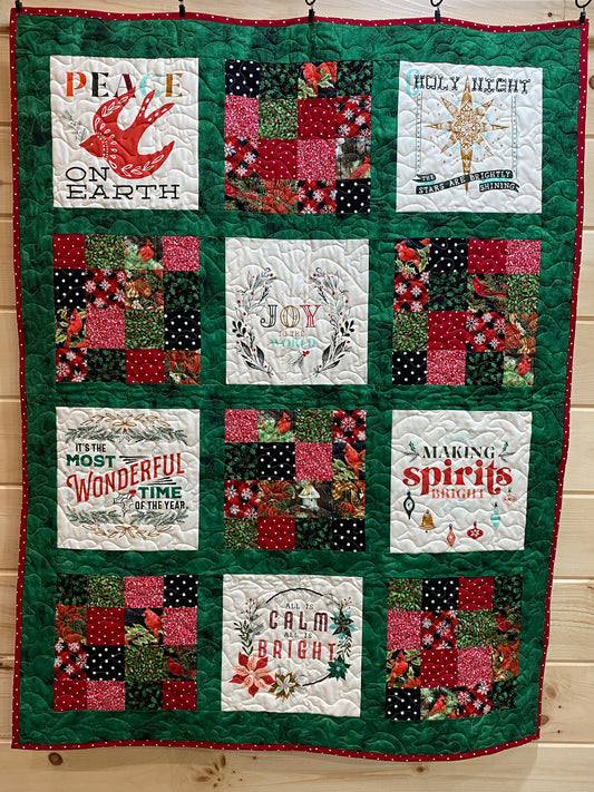 Quilt. Christmas Song Quilt.