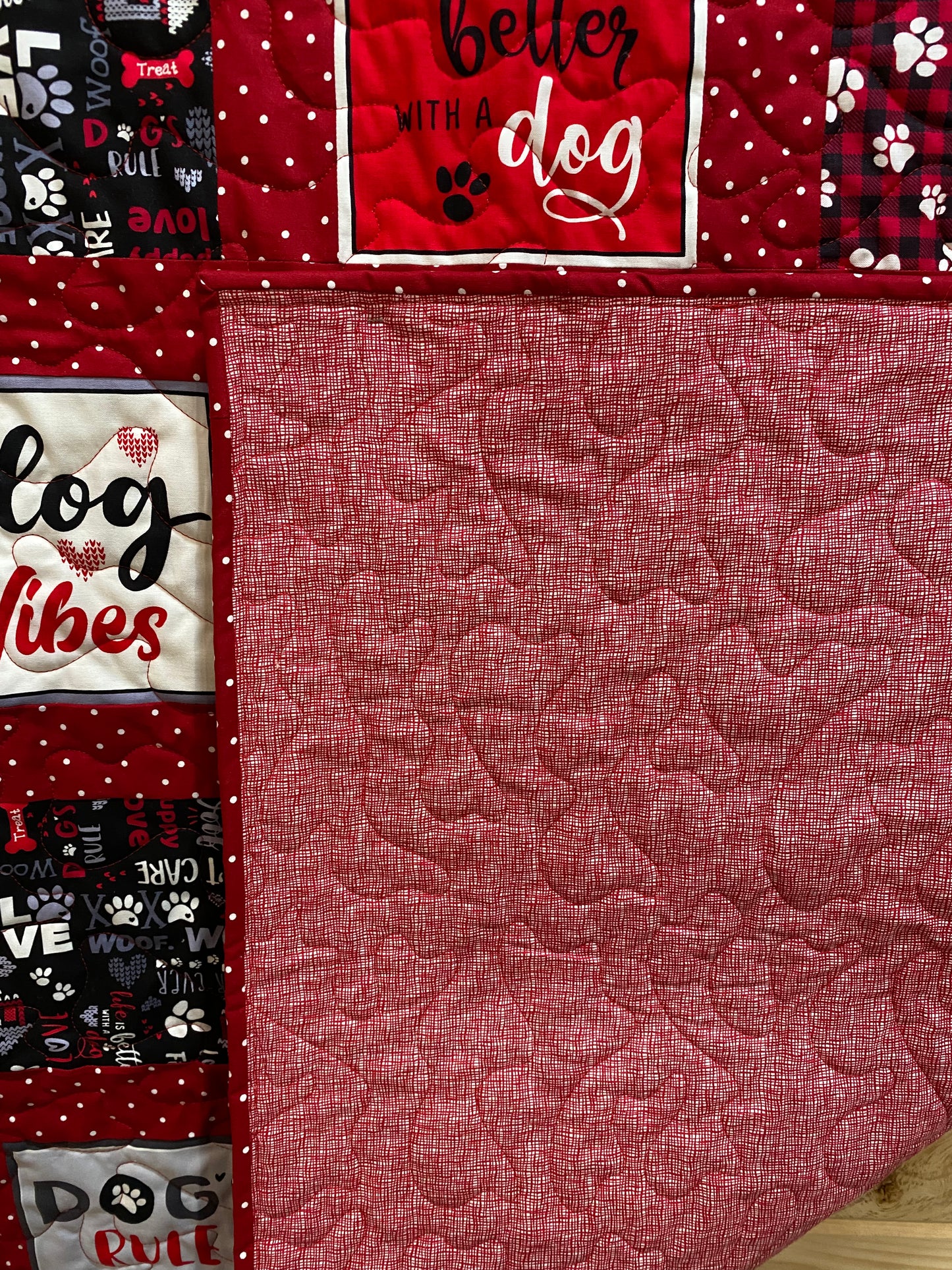 Quilt. Dog Vibes