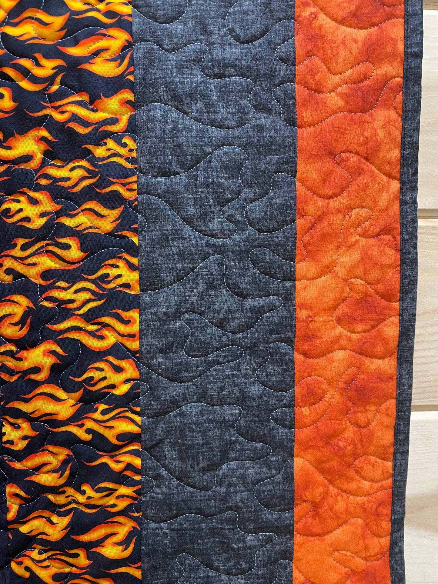 Quilt. Creepy Halloween House. Halloween.