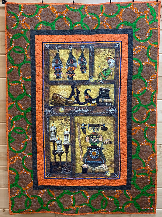 Quilt. Steampunk Halloween.