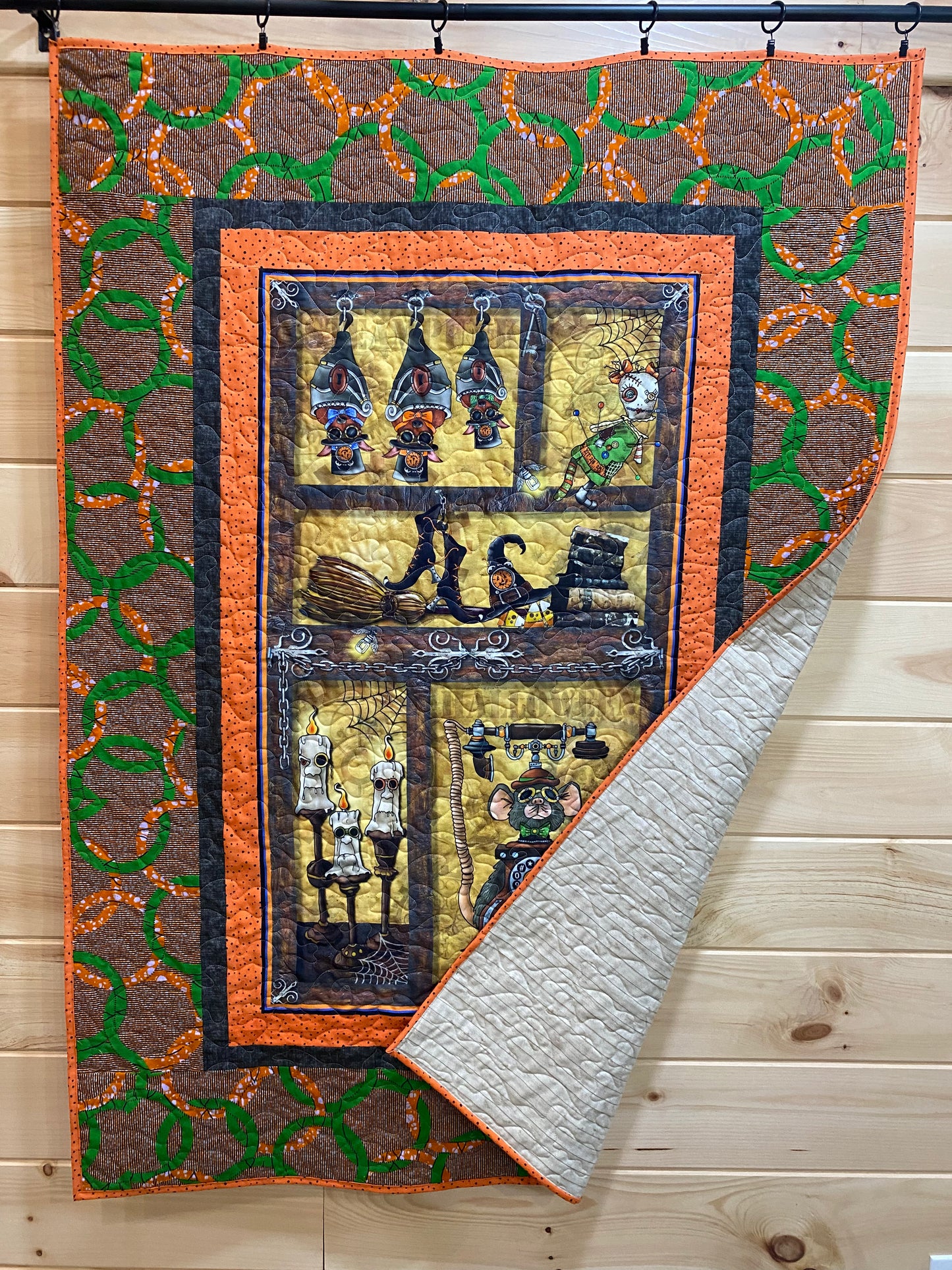 Quilt. Steampunk Halloween.