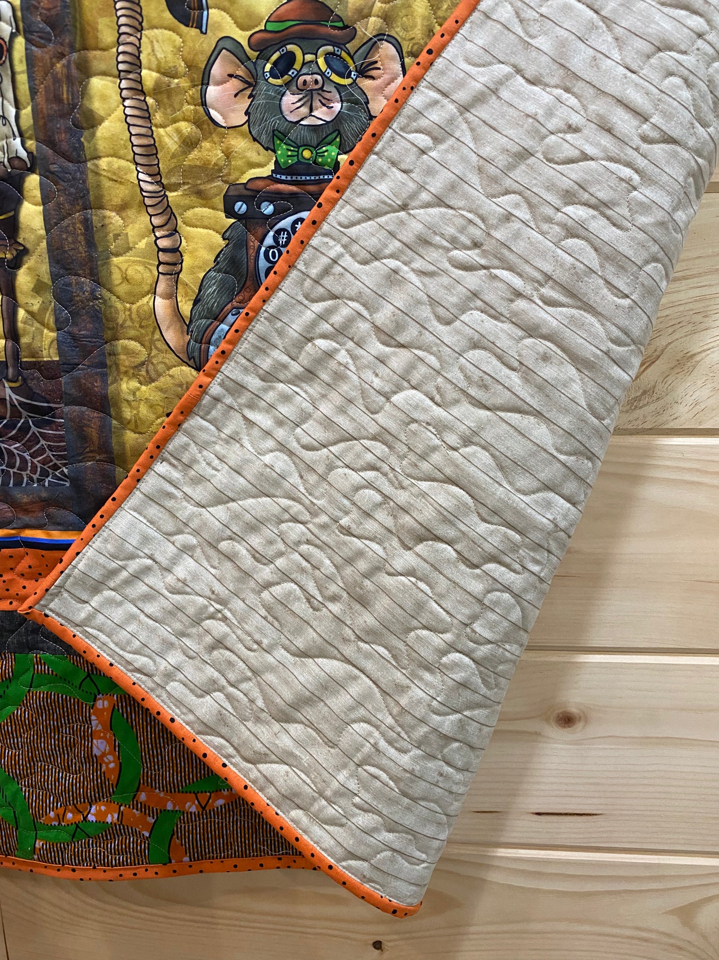 Quilt. Steampunk Halloween.