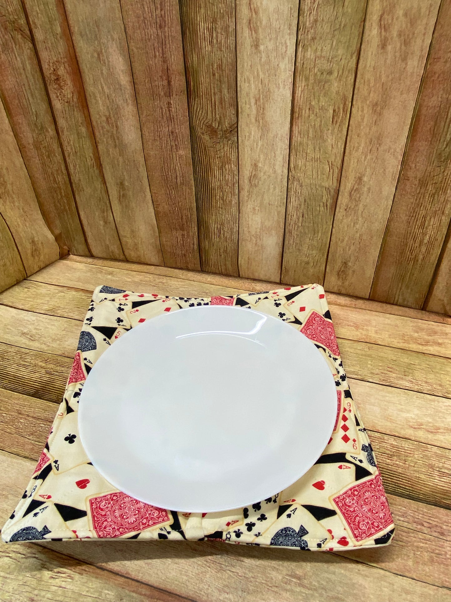 Plate Cozy. Playing Cards