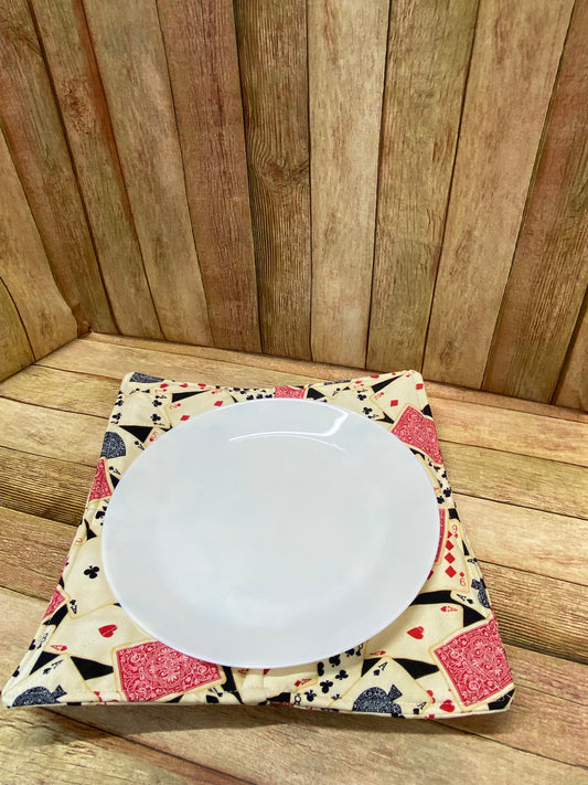 Plate Cozy. Playing Cards