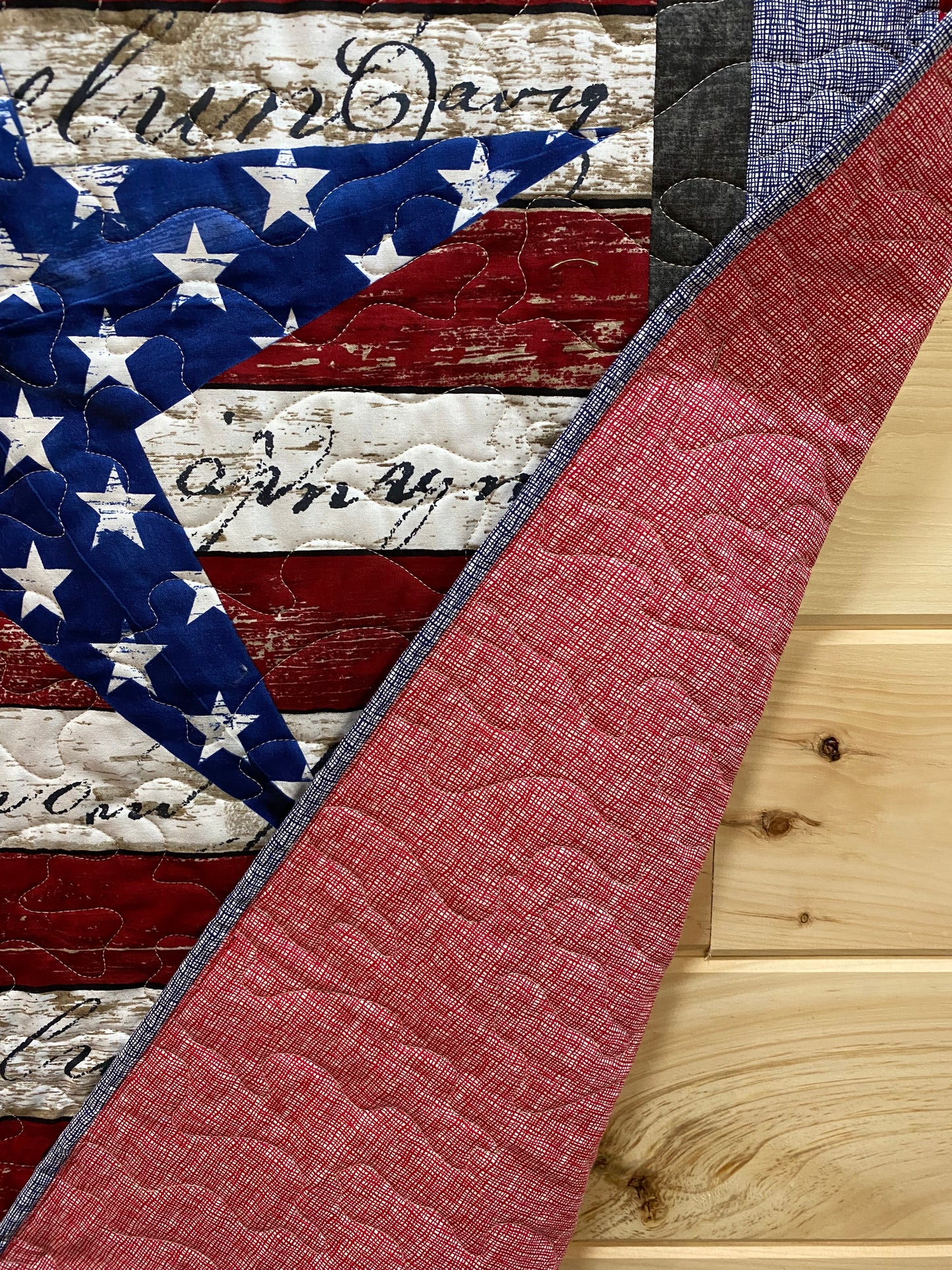 Quilt. Patriotic Star.