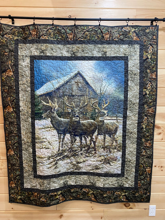 Quilt. The Three Kings. Deer.