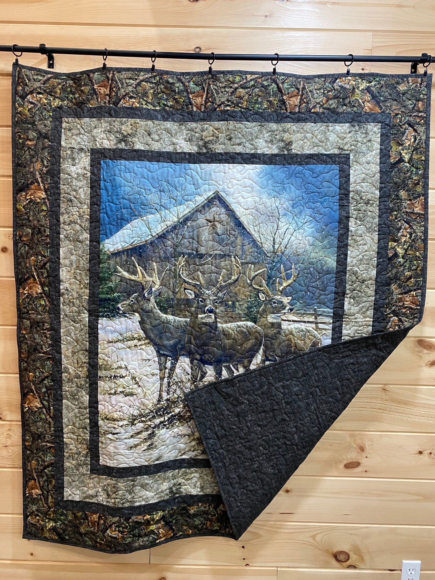 Quilt. The Three Kings. Deer.